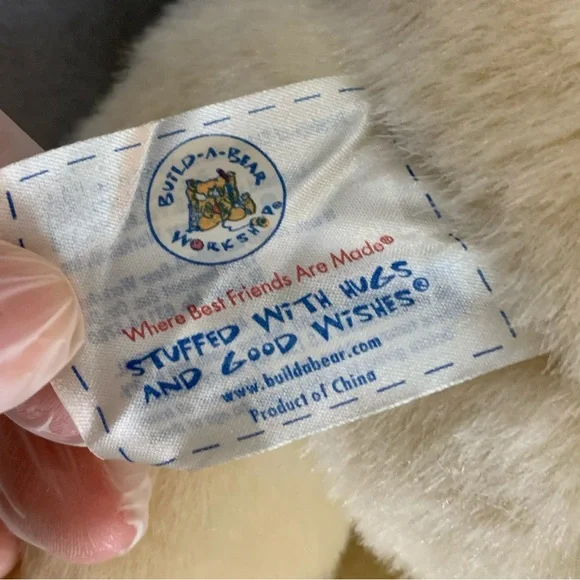 VTG 2005 Build-A-Bear “Lil' Vanilla Cub” with Purple Aloha Surfboard - Picture 3 of 4